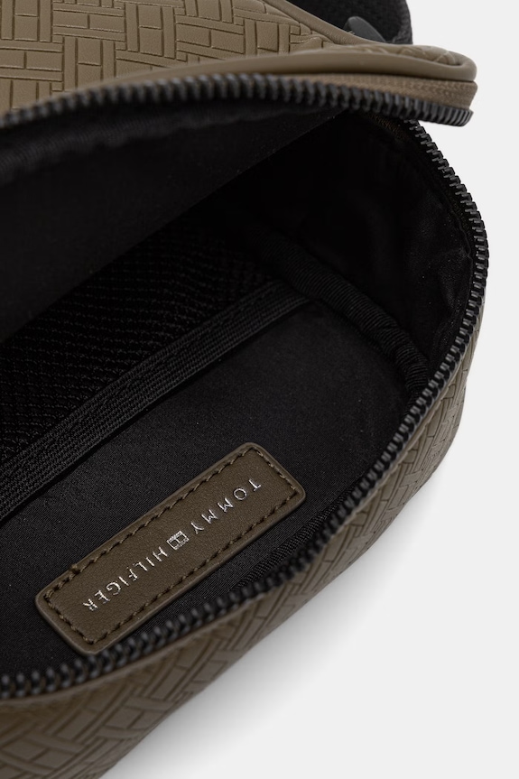 Tommy Hilfiger saszetka męska z imitacji skóry zielony AM0AM14193