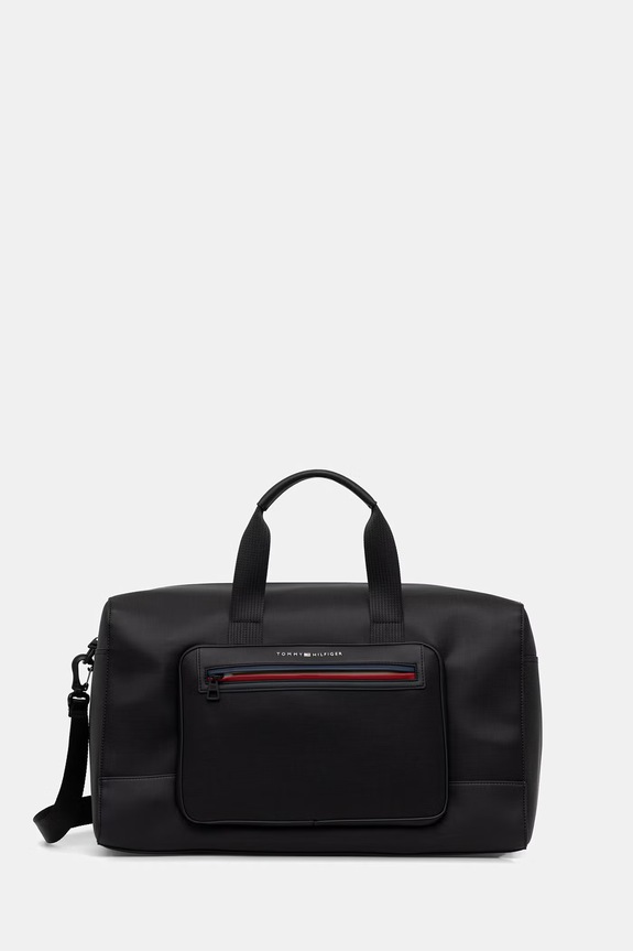Tommy Hilfiger geantă pentru bărbați, cu imitație de piele negru AM0AM14160
