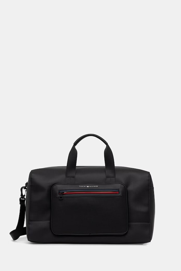 Tommy Hilfiger geantă pentru bărbați, cu imitație de piele negru AM0AM14160