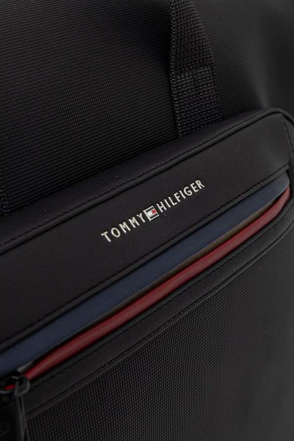 Tommy Hilfiger geantă pentru bărbați, cu imitație de piele AM0AM14160 negru