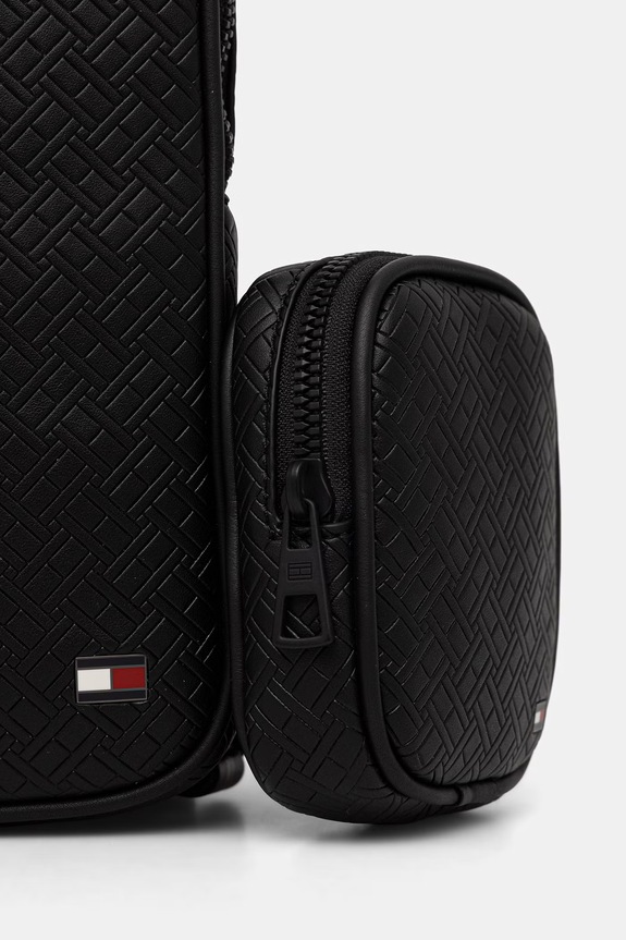 Tommy Hilfiger plecak męski z imitacji skóry czarny AM0AM14191