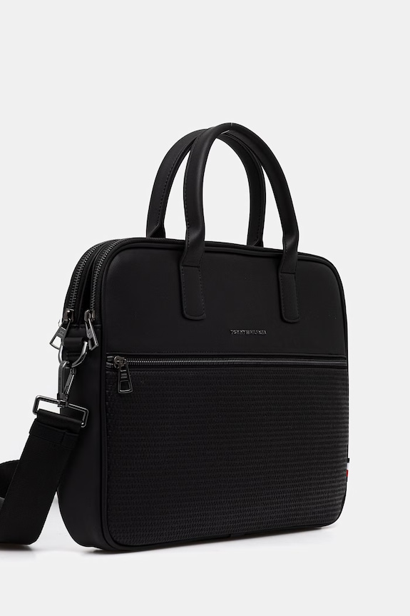 Tommy Hilfiger taška pánska z imitácie kože AM0AM14094 čierna SS26