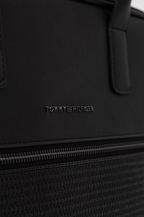 Tommy Hilfiger taška pánska z imitácie kože čierna AM0AM14094