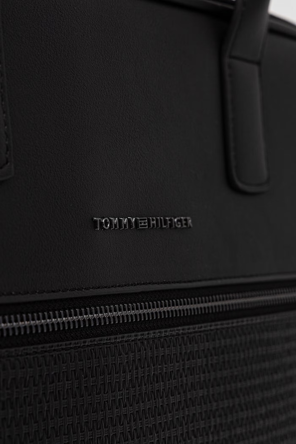 Tommy Hilfiger taška pánska z imitácie kože čierna AM0AM14094