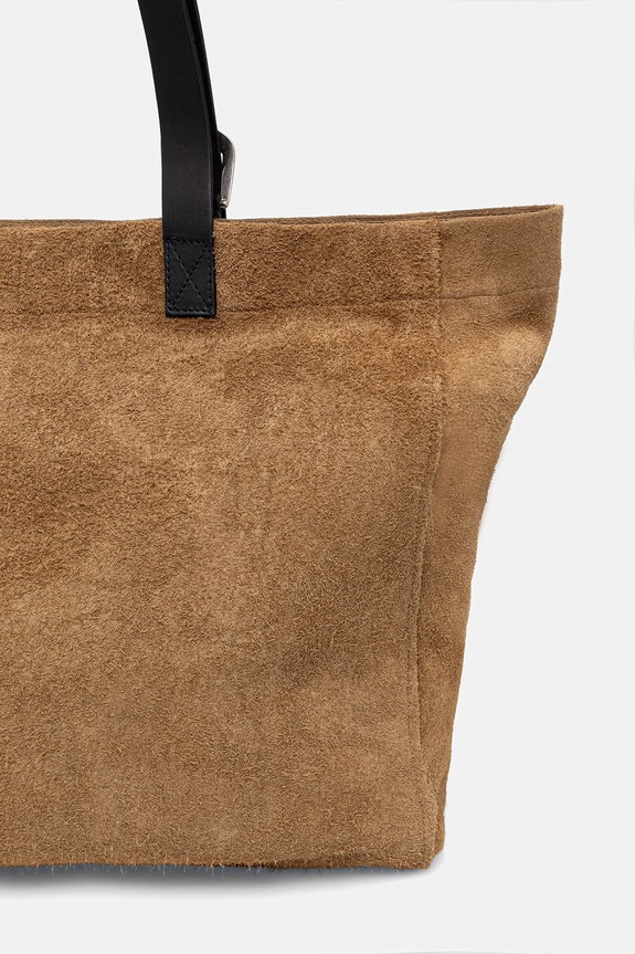 Dodaci Torba od brušene kože AllSaints HAVEN M019XE zlatna
