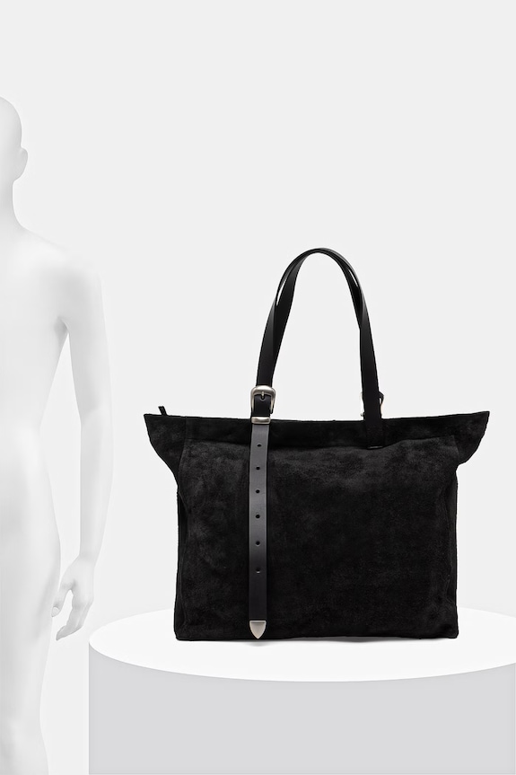 Torba od brušene kože AllSaints HAVEN M186XD