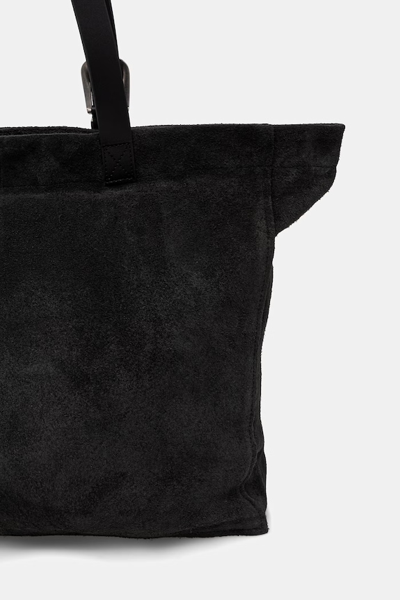 Dodaci Torba od brušene kože AllSaints HAVEN M186XD crna