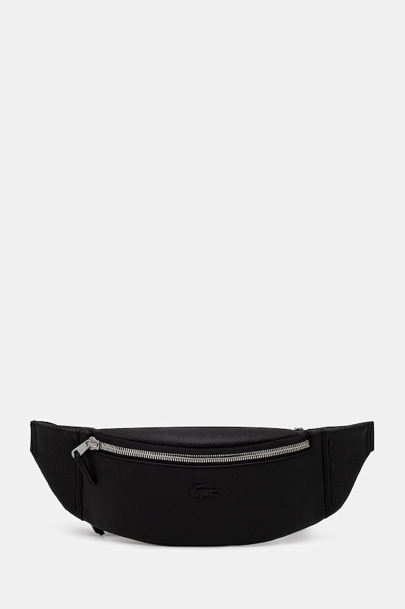 Lacoste borsetă de piele uni negru NH2816CE
