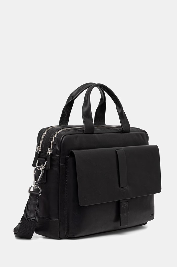 Δερμάτινη τσάντα Joop! Loreto Pandion 4140003463 μαύρο SS26