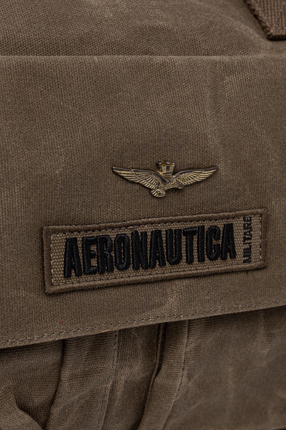 Aeronautica Militare Τσάντα ανδρική βαμβακερή BO1180UCT04315 πράσινο