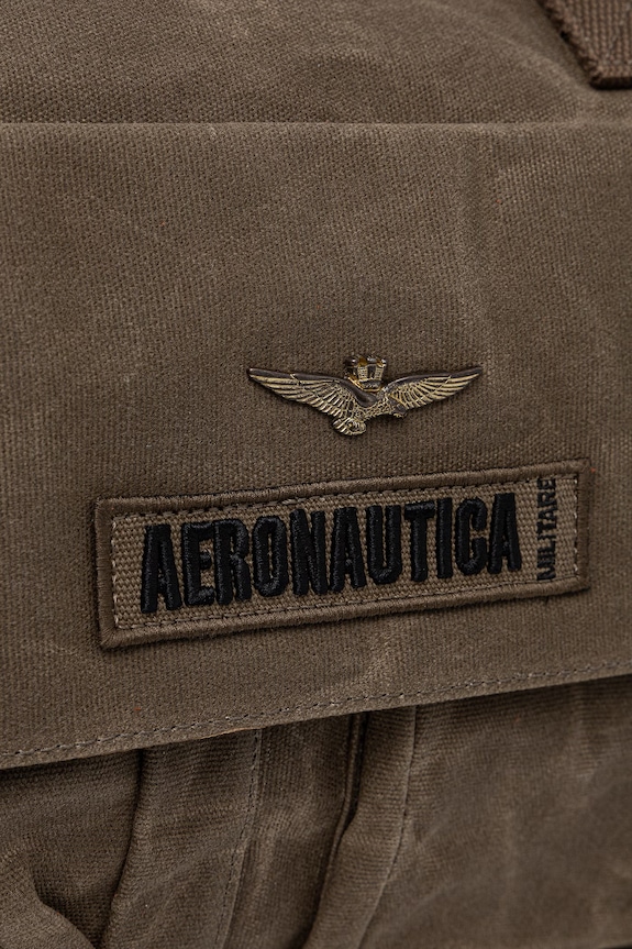 Aeronautica Militare Τσάντα ανδρική βαμβακερή BO1180UCT04315 πράσινο