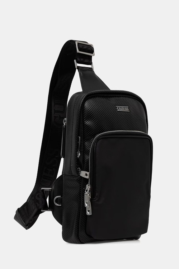 Guess plecak męski z imitacji skóry BOSTON HMBOSP.P6226 czarny SS26