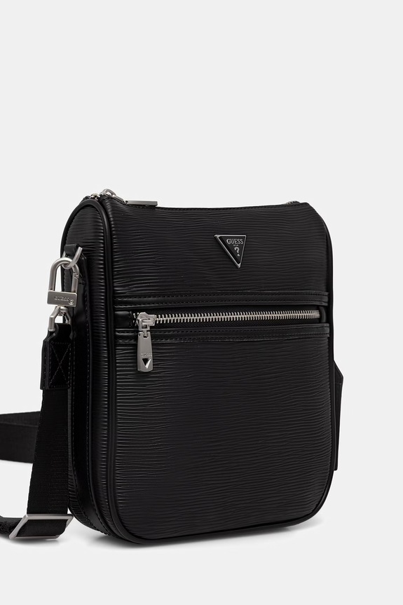 Guess saszetka na ramię męska z imitacji skóry MILANO HMMIPW.P6217 czarny SS26