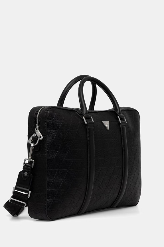 Guess taška pánska z imitácie kože TORINO HMTOTE.P6169 čierna SS26