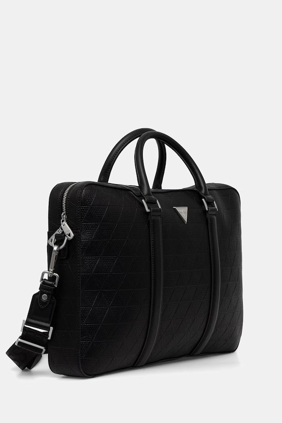 Guess taška pánska z imitácie kože TORINO HMTOTE.P6169 čierna SS26