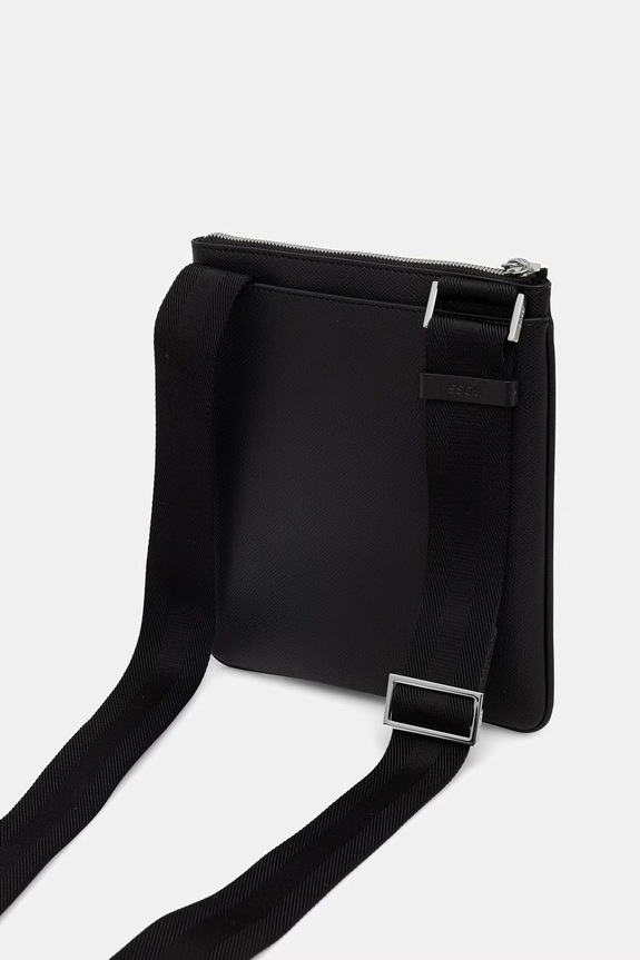 Accesorii BOSS borsetă de umăr pentru bărbați, din piele 50558444 negru