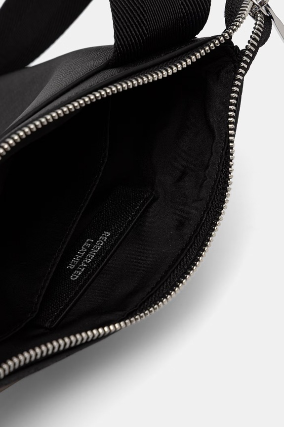 BOSS saszetka na ramię męska skórzana 50563717 czarny