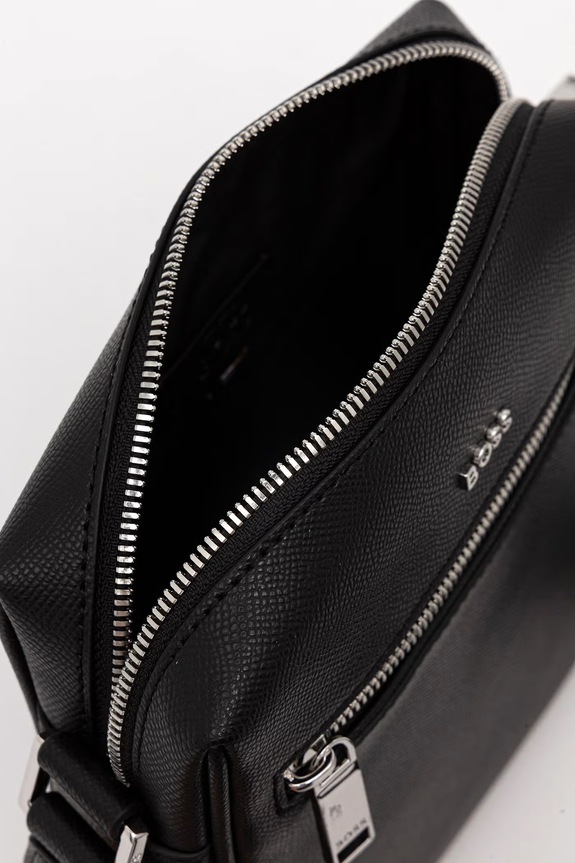 BOSS Mala torba preko ramena za muškarce kožna 50563858 crna