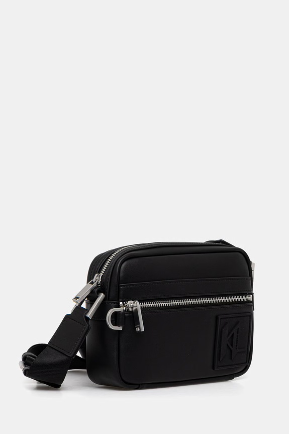 Karl Lagerfeld saszetka męska z imitacji skóry B2M30186 czarny SS26