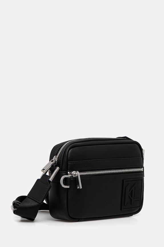 Karl Lagerfeld saszetka męska z imitacji skóry B2M30186 czarny SS26