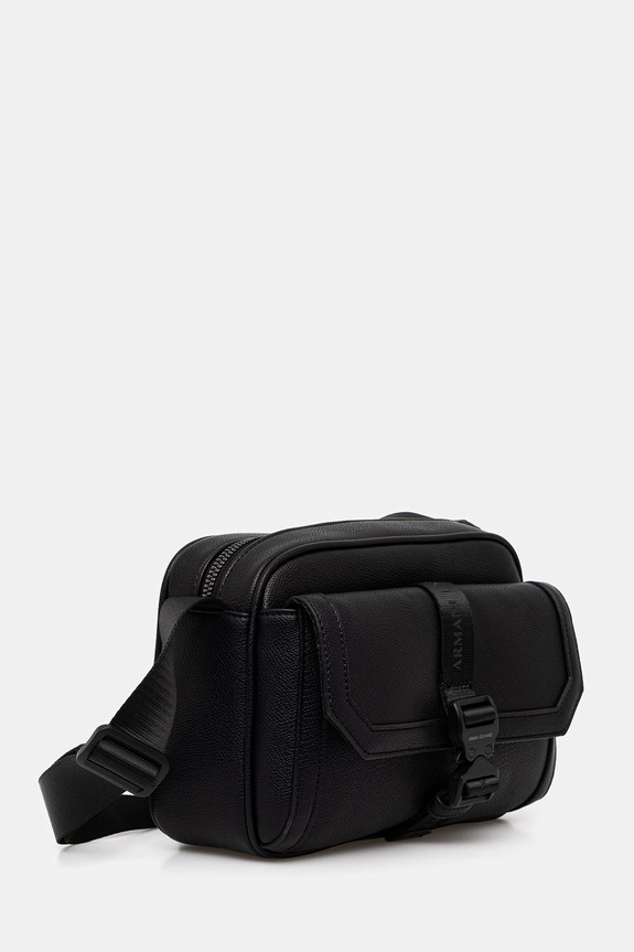Armani Exchange saszetka męska z imitacji skóry XM002567.AF22537 czarny SS26