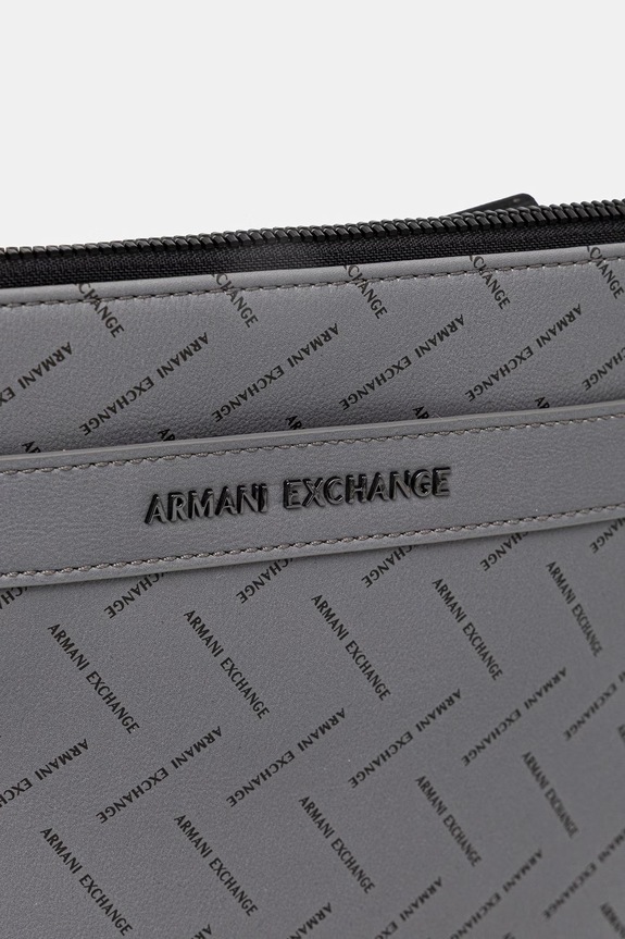 Pánska kapsička z imitácie kože Armani Exchange sivá XM002597.AF22654