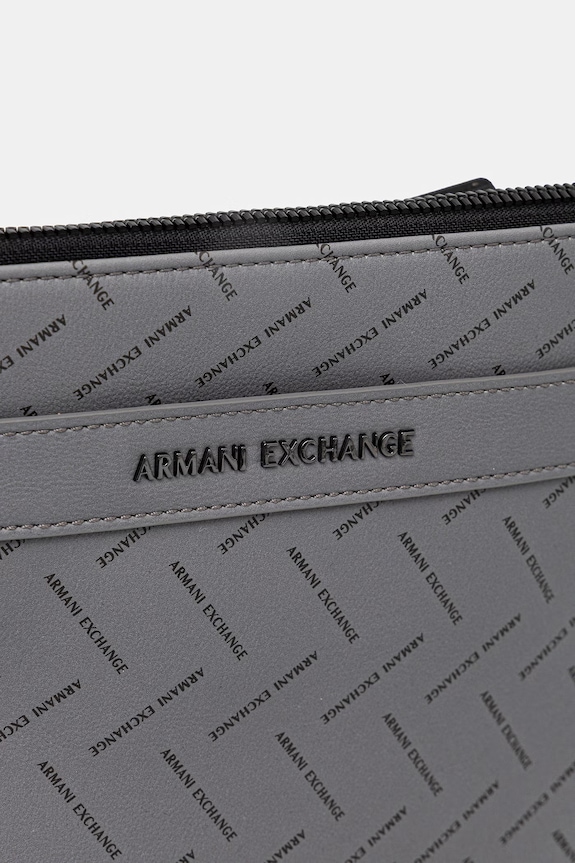 Pánska kapsička z imitácie kože Armani Exchange sivá XM002597.AF22654