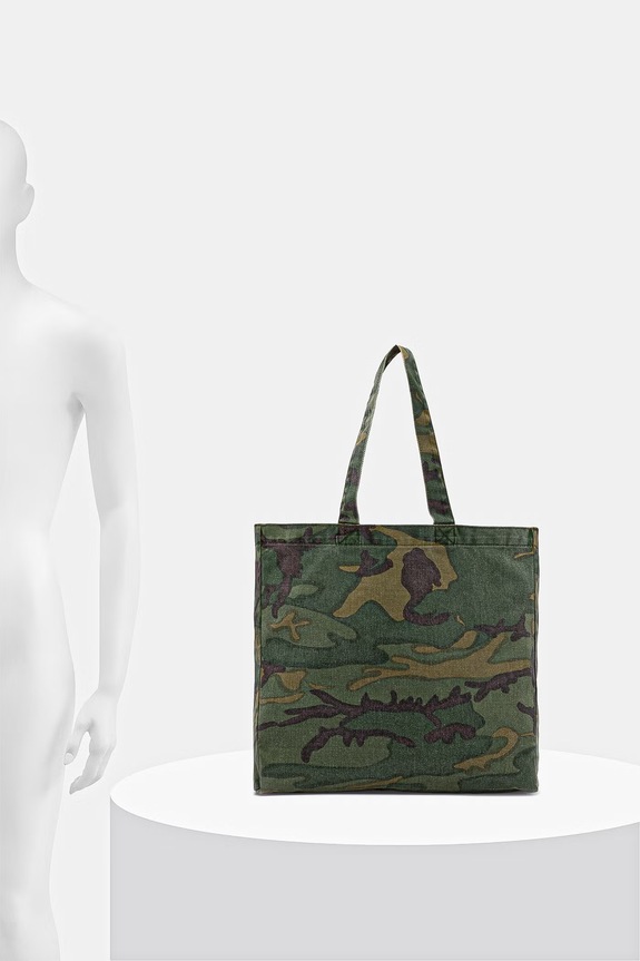 Needles borsa in cotone SX069 verde