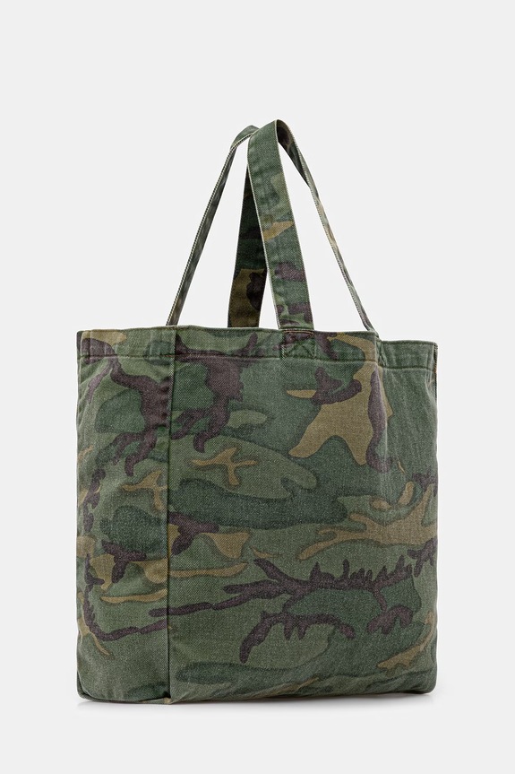Needles borsa in cotone SX069 verde SS26
