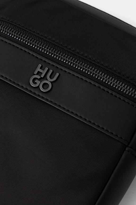 HUGO сумка на плече чоловіча зі штучної шкіри QUANTIC NS ZIP чорний 50563690