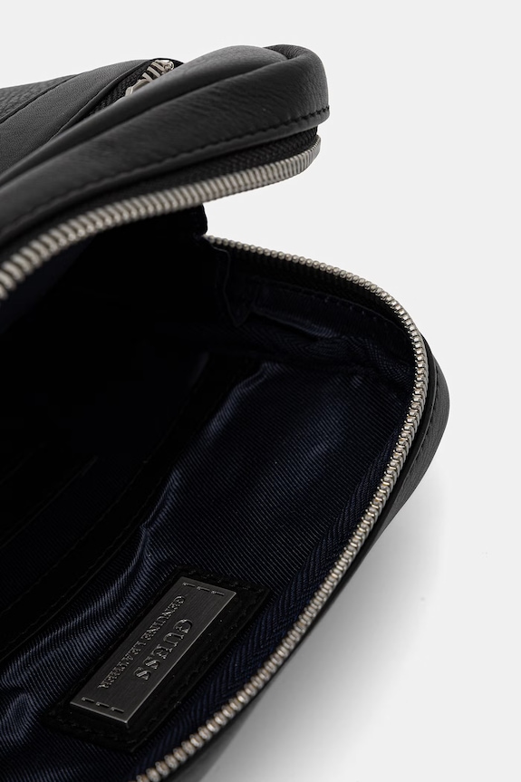 Guess borsetă pentru bărbați, din piele MONACO negru HMMOSE.P6159