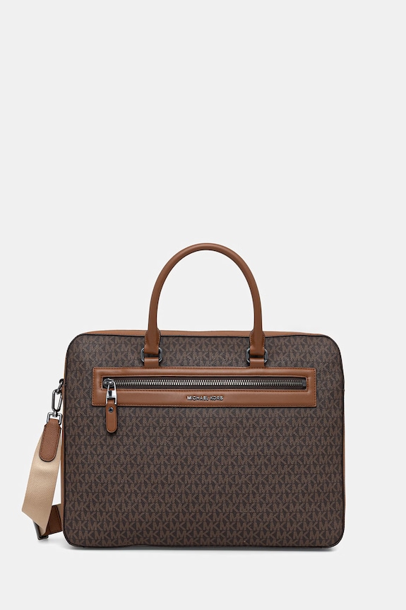 Taška Michael Kors imitácia kože hnedá 33S6LJSA6B