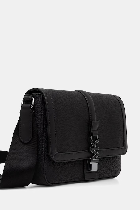 Michael Kors φάκελος ανδρικός δερμάτινος 33S6LEZM1L μαύρο SS26