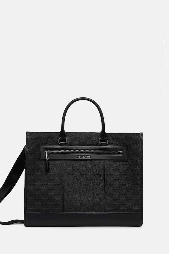 Michael Kors Τσάντα ανδρική δερμάτινη μαύρο 33S6LJST4L