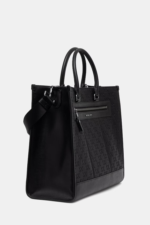 Michael Kors Τσάντα ανδρική δερμάτινη 33S6LJST4L μαύρο SS26