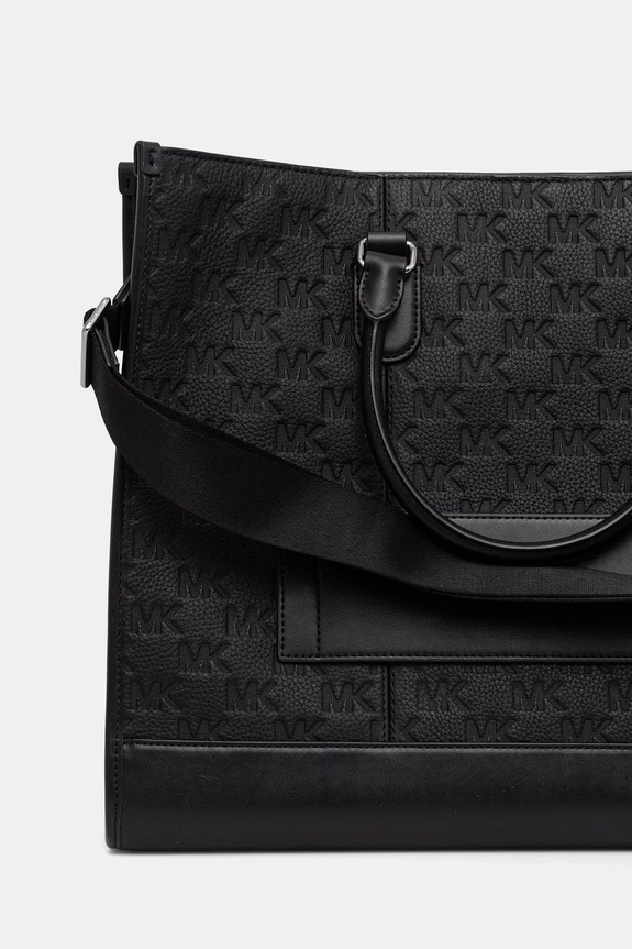 Αξεσουάρ Michael Kors Τσάντα ανδρική δερμάτινη 33S6LJST4L μαύρο