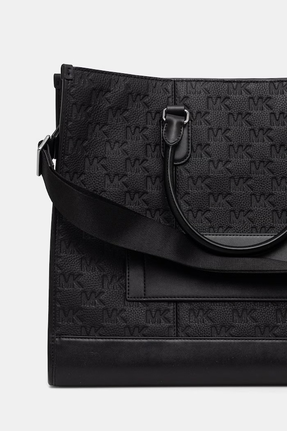 Αξεσουάρ Michael Kors Τσάντα ανδρική δερμάτινη 33S6LJST4L μαύρο