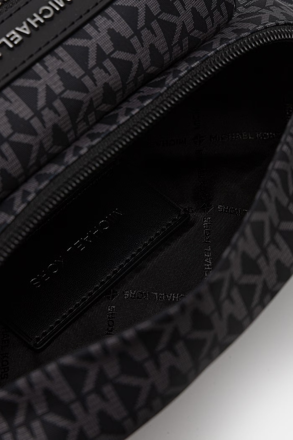 Michael Kors nerka na pas męska z imitacji skóry 33S6LBNY1O czarny