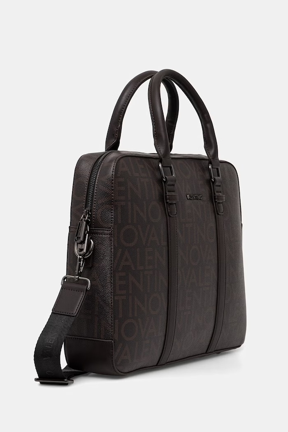 Valentino Bags geantă de laptop pentru bărbați KING RE VBS9RQ29 maro SS26