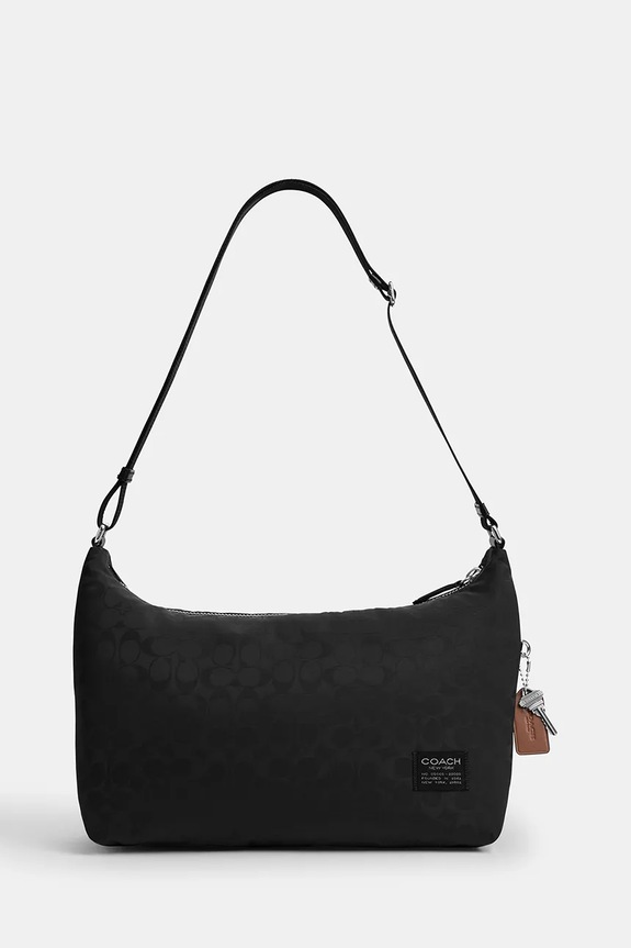Coach geantă de material textil pentru bărbați Leo Crossbody negru CDV02