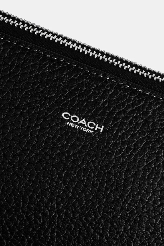 Coach сумка-листоноша чоловіча шкіряна Clinton Crossbody CEB30 чорний