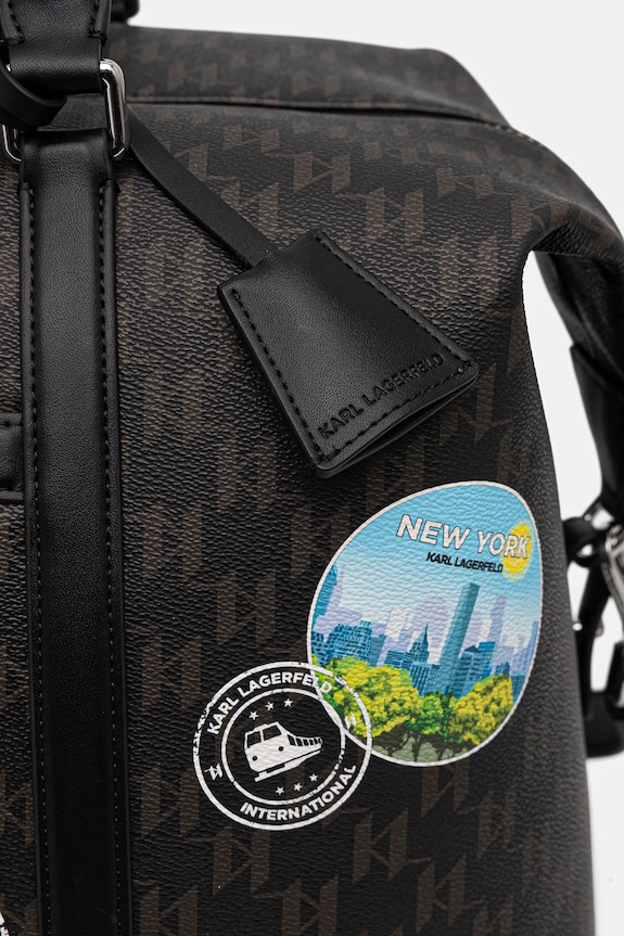 Torba Karl Lagerfeld IKON MONOGRAM smeđa B1W30252