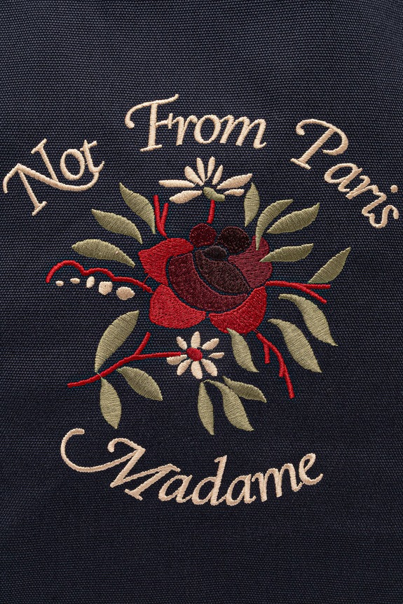 Drôle de Monsieur geantă din bumbac Sac Tote Slogan roz bleumarin J.AC195.CO277.NY
