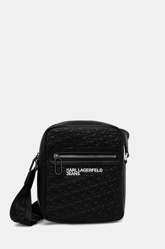 Σακίδιο Karl Lagerfeld Jeans απλικέ μαύρο B1M30143