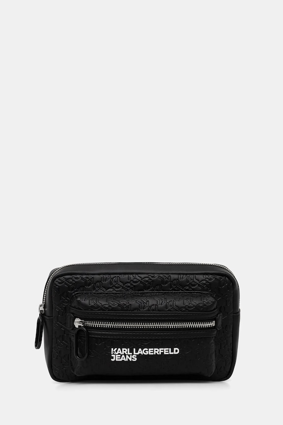 Сумка на пояс Karl Lagerfeld Jeans не вміщує А4 чорний B1M30144