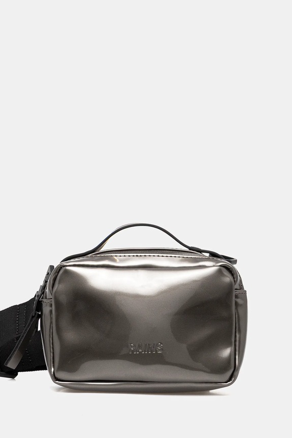 Malá taška Rains 14120 Box Bag Micro W3 jednofarebný strieborná 14120.150