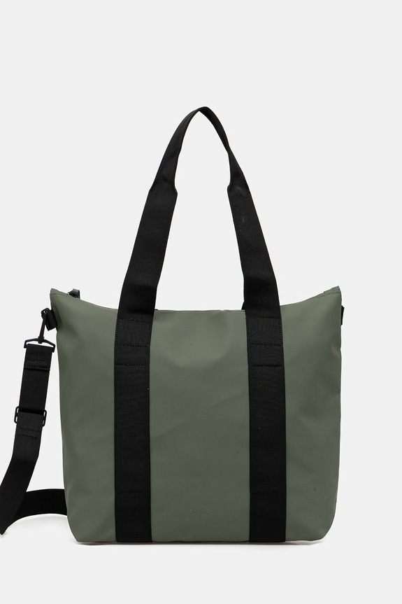 Taška Rains 14160 Tote Bag Mini W3 jednofarebný zelená 14160.145