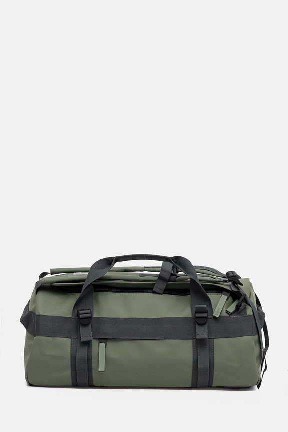 Taška Rains 13480 Texel Duffel Bag Small W3 jednofarebný zelená 13480.145