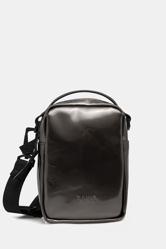 Malá taška Rains 14920 Reporter Box Bag W3 jednofarebný strieborná 14920.150