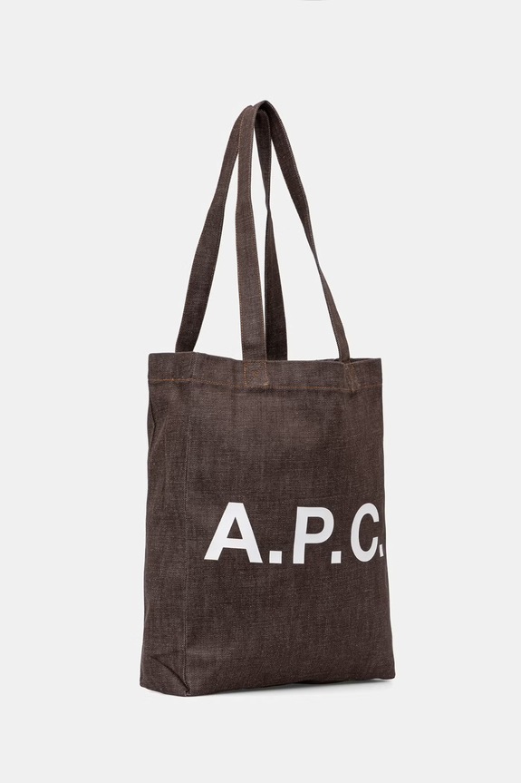 A.P.C. bavlnená taška TOTE LOU COHLX.M61442 hnedá SS26